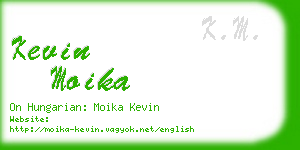 kevin moika business card